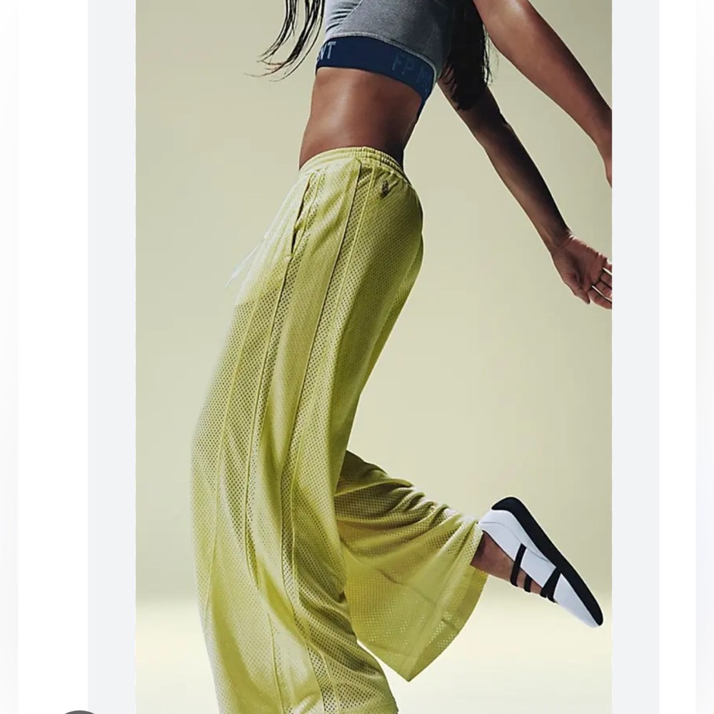 Free People FP Movement Overtime Mesh Oversized Track Basketball Pants - Picture 6 of 6